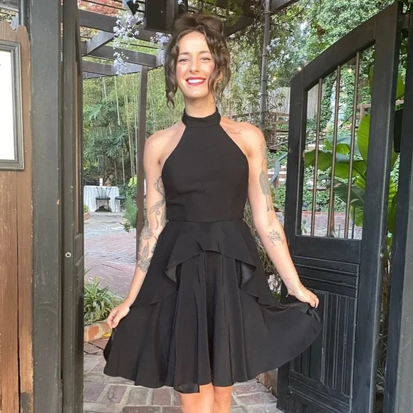 Elizabeth And James Dresses | Elizabeth And James High Neck Halter Little Black Dress | Color: Black | Size: 4 | Krm108's Closet Elizabeth And James Dresses | Elizabeth And James High Neck Halter Little Black Dress | Color: Black | Size: 4 | Krm108's Closet